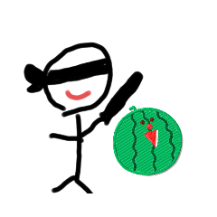 [LINEスタンプ] 夏に使えるスタンプぼーにんげん
