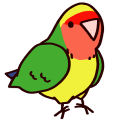 [LINEスタンプ] スーパーコザクラインコ