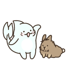 [LINEスタンプ] おちゃめサメでしゃめ＋けだま