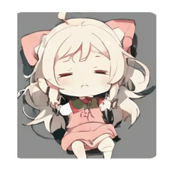 [LINEスタンプ] 眠る女の子のスタンプ1