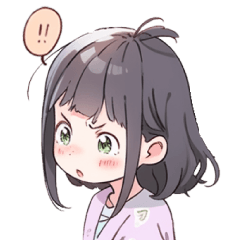 [LINEスタンプ] 表情豊かで可愛い2D女の子