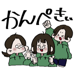 [LINEスタンプ] ぴーまんからーぱーかーがーるず