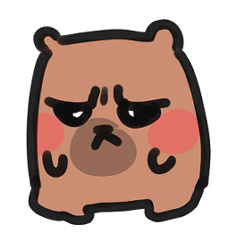 [LINEスタンプ] おバカなカピバラ