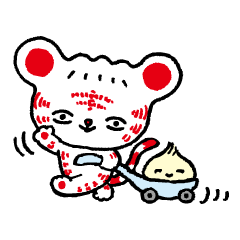 [LINEスタンプ] ギョウザあたまのベニトラくん第2弾