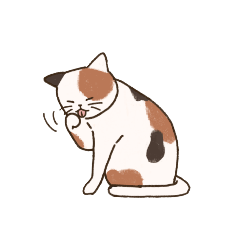 [LINEスタンプ] シンプルねこちゃんの日常