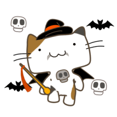 [LINEスタンプ] ネコの鼓笛隊 Halloween Ver.