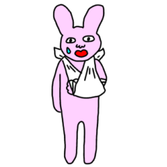 [LINEスタンプ] 腕骨折してしまいました