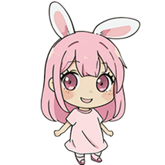 [LINEスタンプ] うさっ子 はっぴー日常らいふ