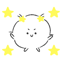 [LINEスタンプ] ふわふわの綿の塊