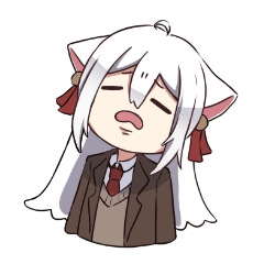 [LINEスタンプ] 白猫ちゃんと羊ちゃん