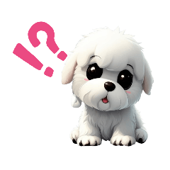 [LINEスタンプ] かわいい子犬 Ver.1