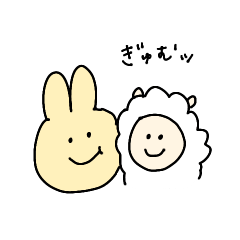 [LINEスタンプ] 黄色いうさぎと仲間たち