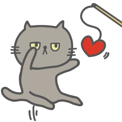 [LINEスタンプ] クールなくろねこくん