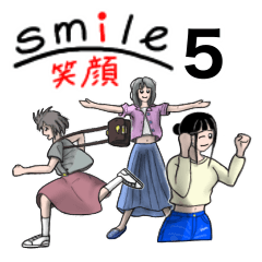 [LINEスタンプ] 女子の笑顔は、priceless 5