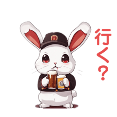 [LINEスタンプ] 職業うさぎ