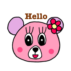 [LINEスタンプ] かわいい⭐︎カラフルクマの日常英会話(6)