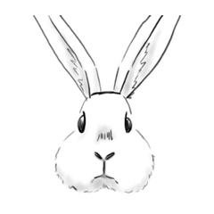 [LINEスタンプ] シュール長うさぎ