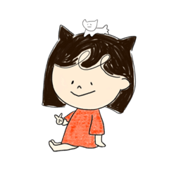 [LINEスタンプ] モノコと猫のスタンプ