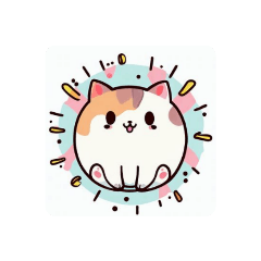 [LINEスタンプ] 丸っこい猫のようなキャラクタースタンプ