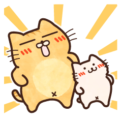 [LINEスタンプ] もちゃねこ♪毎日使える日常編2