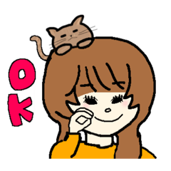 [LINEスタンプ] 私とニャンちゃん