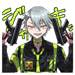 [LINEスタンプ] 傭兵男子