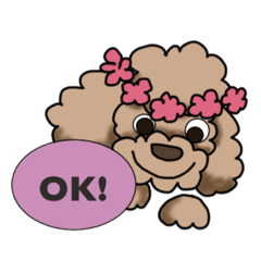 [LINEスタンプ] プードルフレンド