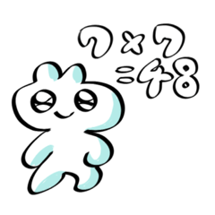 [LINEスタンプ] 7×7＝48