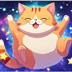 [LINEスタンプ] 宇宙の中の猫2
