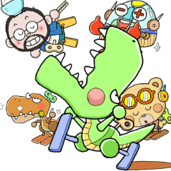 [LINEスタンプ] オモチャのガチャチャ