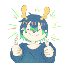 [LINEスタンプ] 鹿の子ちゃん2