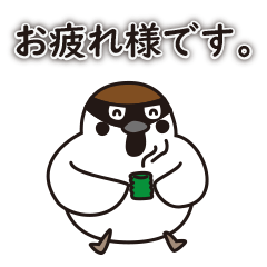 [LINEスタンプ] クールな雀の使える！日常会話