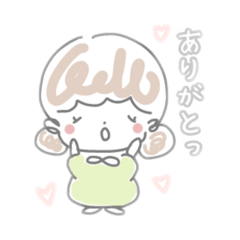 [LINEスタンプ] ゆるふわ ツインおだんごちゃん