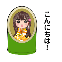 [LINEスタンプ] かぐや姫の日常