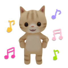 [LINEスタンプ] [動く]3D 子猫さんのデイリースタンプ♡の画像（メイン）