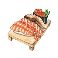 [LINEスタンプ] 美味しいものスタンプ①  飯テロにもどうぞ