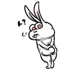 [LINEスタンプ] 不愉快なウサギ