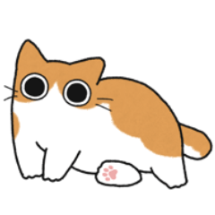 [LINEスタンプ] もちゃねこ茶白【文字なし】