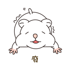 [LINEスタンプ] ハムスターの猫猫と初対面