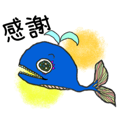 [LINEスタンプ] happyart★happyくじら2