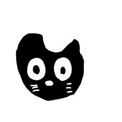 [LINEスタンプ] 黒いどうぶつ