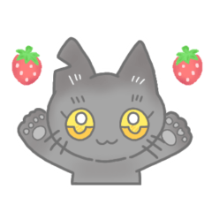 [LINEスタンプ] 近所のくろねこ【敬語】