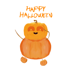 [LINEスタンプ] ハロウィンパンプキン