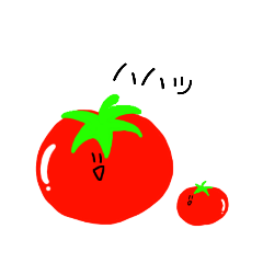 [LINEスタンプ] トマトの親子