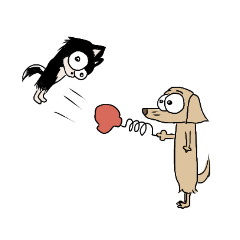 [LINEスタンプ] マルチーズとダックスとチワワ