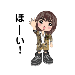 [LINEスタンプ] 軍服女子 日常会話