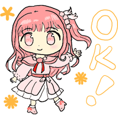 [LINEスタンプ] 学生制服を着たカワイイ女の子あいさつ