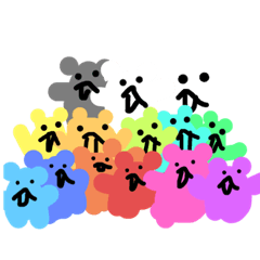 [LINEスタンプ] 未確認生物くまちゃんスタンプ 2
