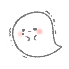 [LINEスタンプ] なきむしおばけ