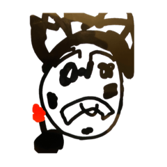 [LINEスタンプ] 弟が作ったスタンプ( ^ω^ )